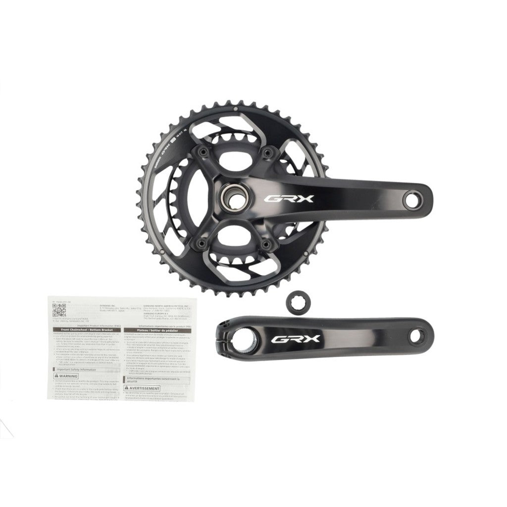 Pédalier Shimano grx fc-rx610-2 12sp 172,5mm 46-30t avec 0 bb