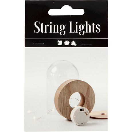 Guirlande lumineuse LED Creativ company, L : 27 cm, argent, 1 pièce