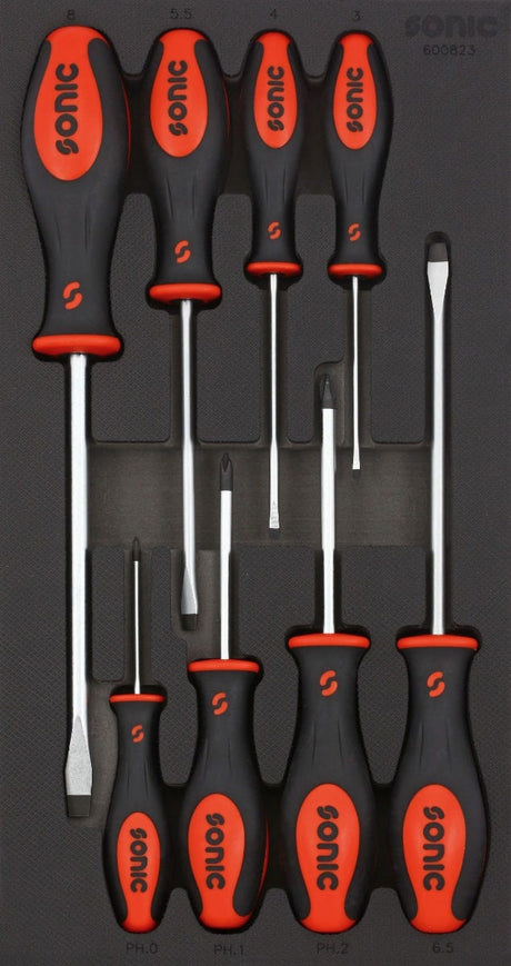 Jeu de tournevis Sonic Tool ph + plat 8 pièces. SF 1 3