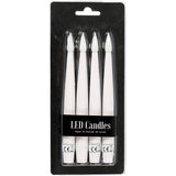 Creativ company Guirlandes lumineuses pour sapin de Noël à LED, h : 15,5 cm, d 14 mm, 4 pièces 1 boîte