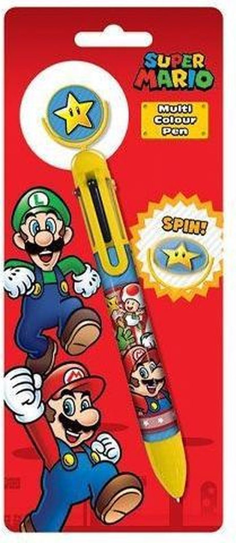 Nintendo stylo multicolore super mario burst junior 17 cm jaune