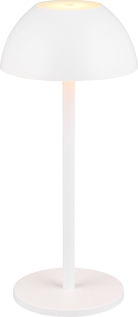 Rl vis ta lumière réalité ricardo - lampe de table - blanc mat - incl. 1x SMD 1,7 W - Touch 4 étapes - Connexion USB - Éclairage haut et bas - Alimentation par batterie - Éclairage extérieur - IP54