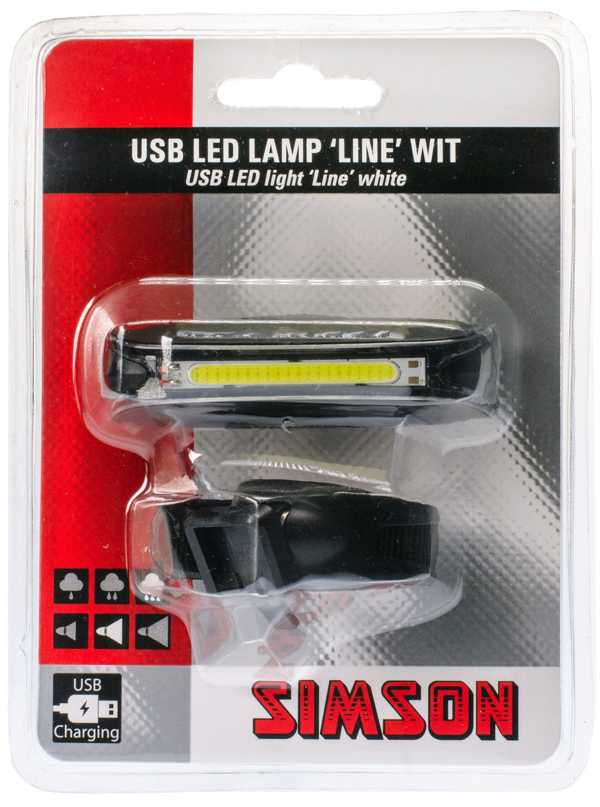 Ligne LED USB Simson Blanc 20 LED 8 Lux