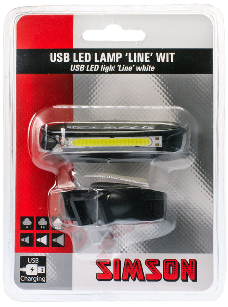 Ligne LED USB Simson Blanc 20 LED 8 Lux
