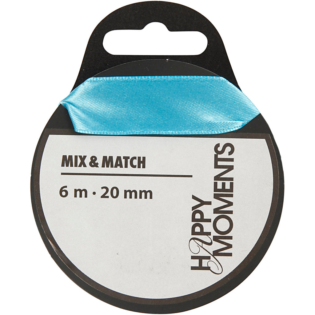 Creativ Company Satin Ribbon clair bleu, 15m