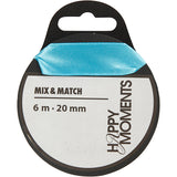 Creativ Company Satin Ribbon clair bleu, 15m
