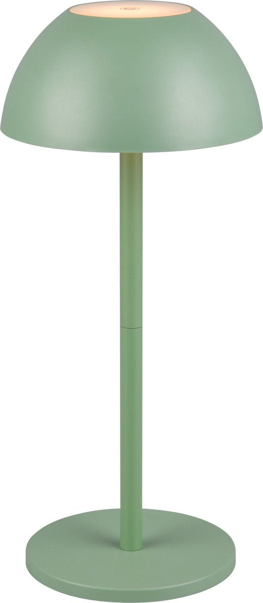 Rl vis ta lumière réalité ricardo - lampe de table - vert pistache - incl. 1x SMD 1,7 W - Touch 4 étapes - Connexion USB - Éclairage haut et bas - Alimentation par batterie - Éclairage extérieur - IP54