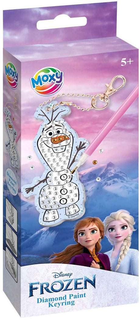 Groupe d'artisanat créatif fabriquez votre propre porte-clés avec peinture au diamant Olaf