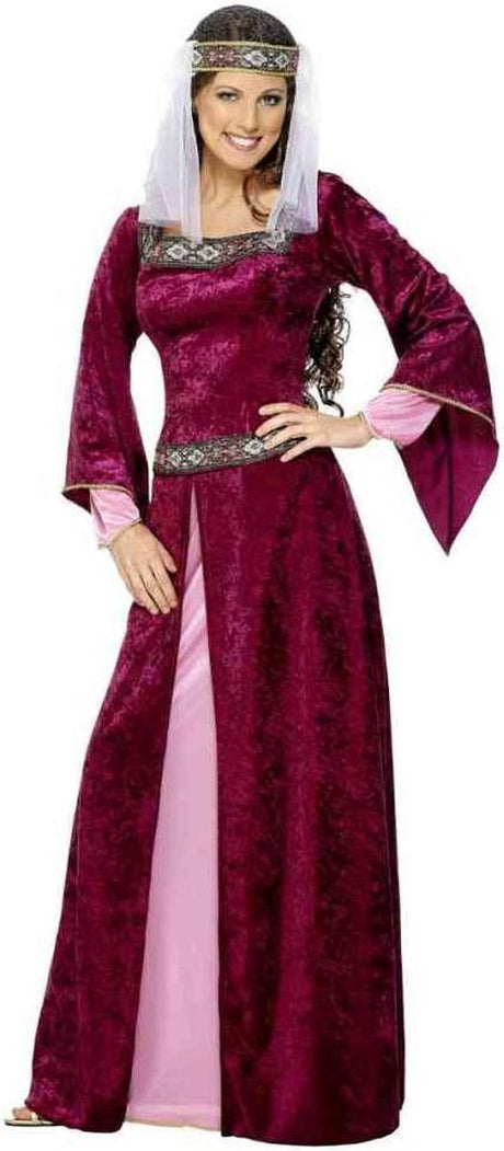 Vegaoo Déguisement de reine médiévale pour femme - Déguisement - Grand