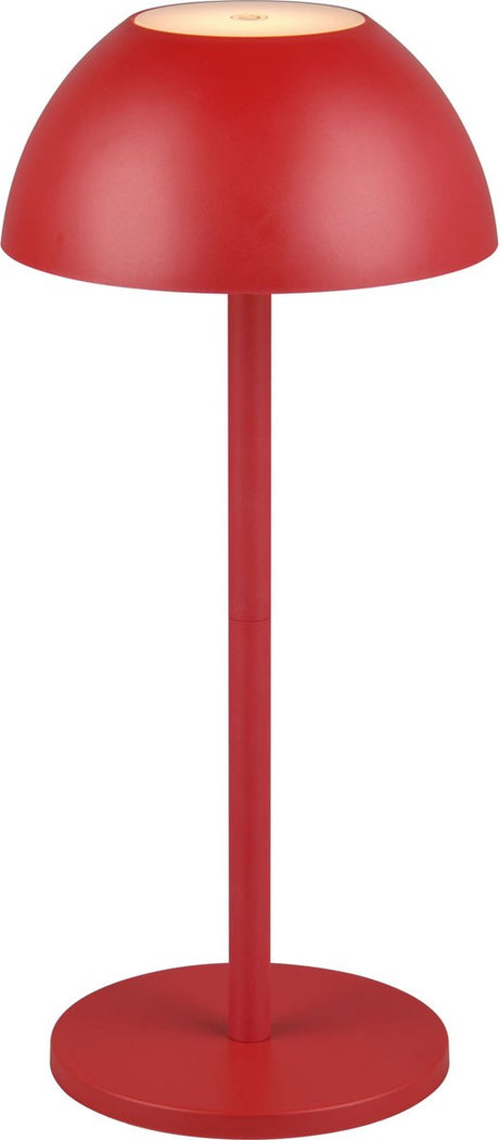 Rl vis ta lumière réalité ricardo - lampe de table - rouge - incl. 1x SMD 1,7 W - Touch 4 étapes - Connexion USB - Éclairage haut et bas - Alimentation par batterie - Éclairage extérieur - IP54