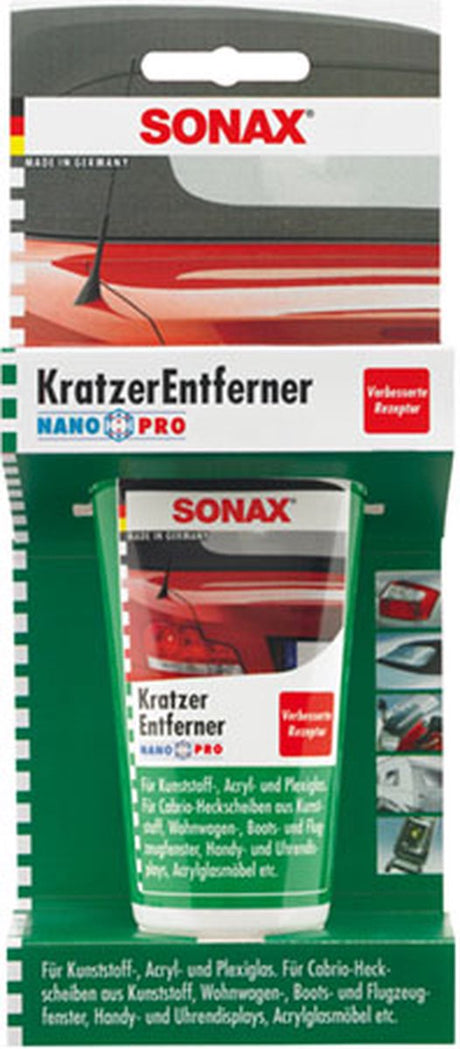 Tcp sonax dissolvant de rayures en plastique