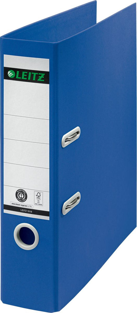 Dossier de recyclage Leitz 180° a4 - largeur de dos de 80 mm - carton 100 % recyclé - bleu