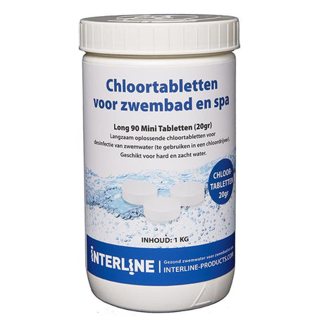 Piscine Interline Pastilles de chlore 20 grammes 1 kg