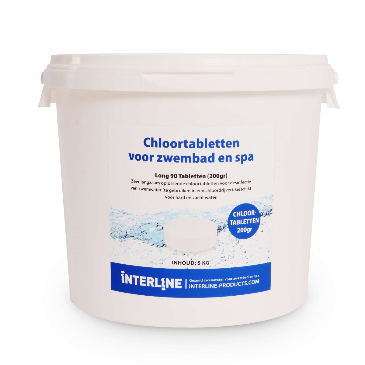 Interline chlortabletter long90 200 gram 5 kg