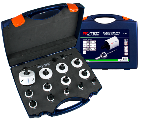 Jeu de scies-cloches Rotec polyvalent sds+ bim-co 16 pièces