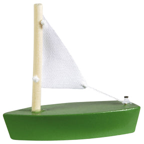 Voiliers en bois Goki mini. 7x6,5 cm. 4 couleurs
