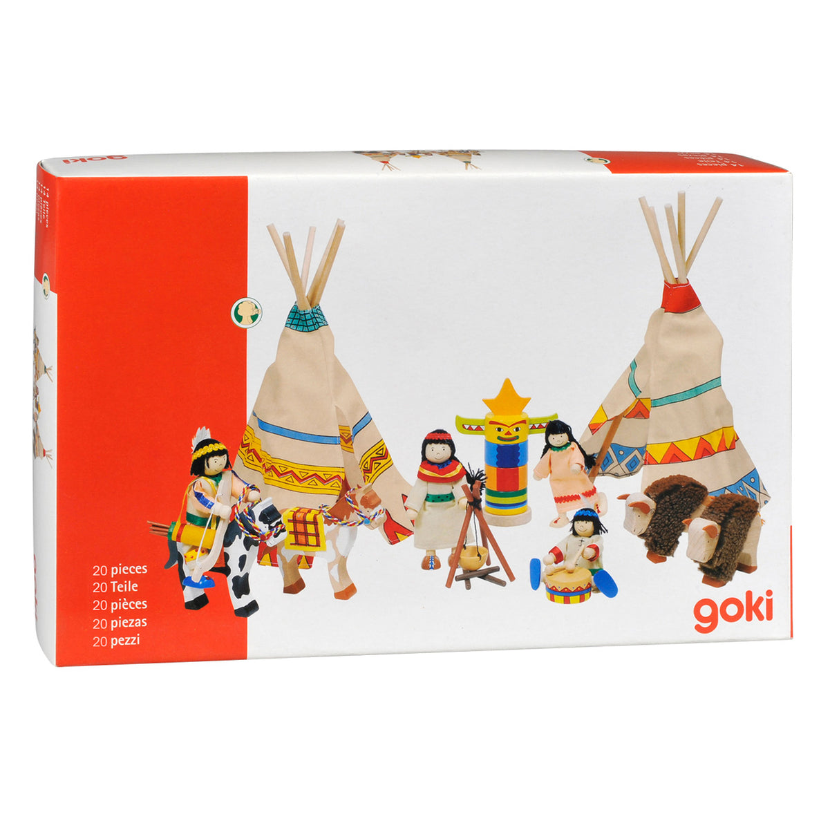 Camp indien Goki, 14 parties