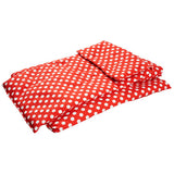 Literie de poupée Goki - rouge à pois blancs