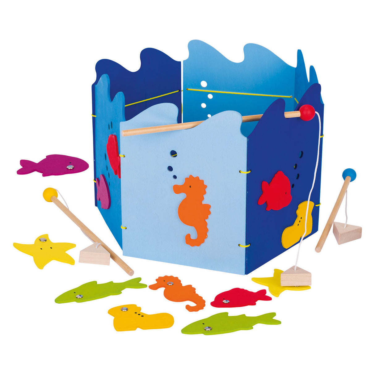 Jeu de pêche magnétique Goki, 19 pièces.