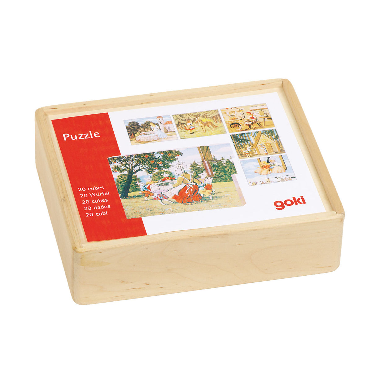 Goki puzzle bloc de bois contes de fées