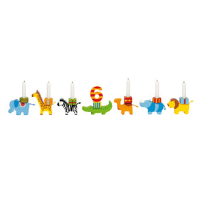 Bougeoir Goki : défilé d'animaux anniversaire l53cm, interchangeable