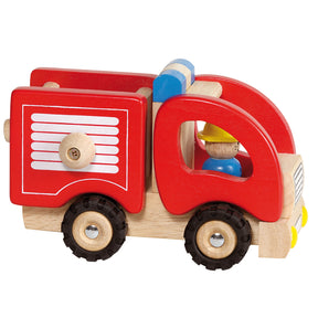 Camion de pompiers en bois de Goki