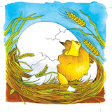 Poulet de puzzle de couche en bois goki