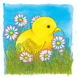 Poulet de puzzle de couche en bois goki