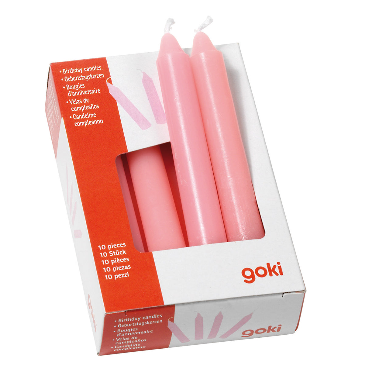 Goki Candles Pink, 10: e.