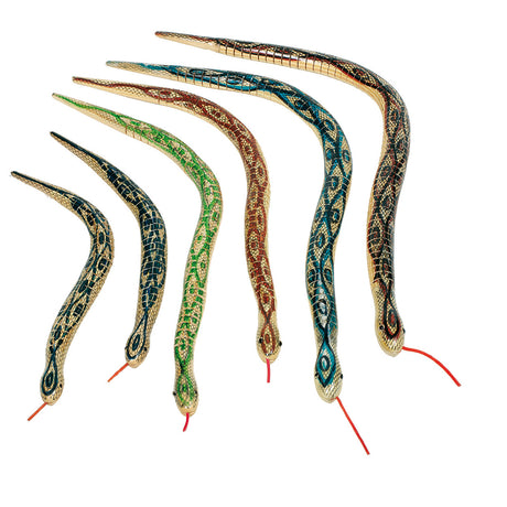 Serpent gribouillis en bois Goki