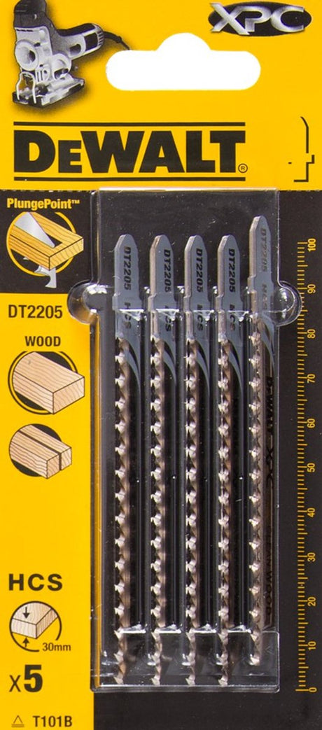 Dewalt dt2205-qz - brzeszczoty pour wyrziniarki - 100 mm - technologie xpc - acier hcs