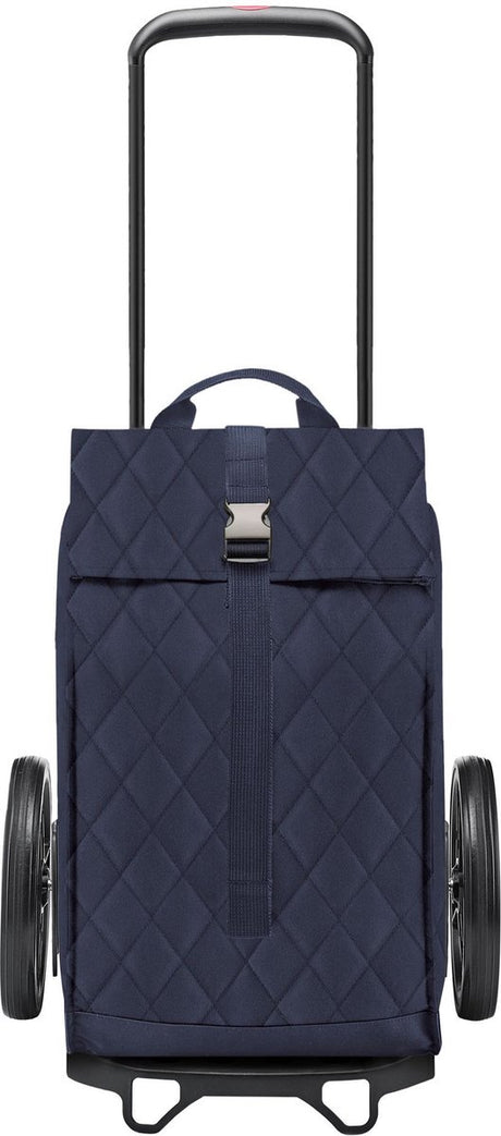Chariot de courses Reisenthel city cruiser rhombus - 40l - losange bleu or minuit