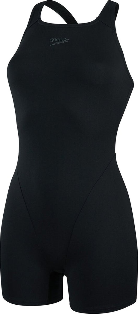 Maillot de bain de sport femme Speedo eco+ legsuit - noir
