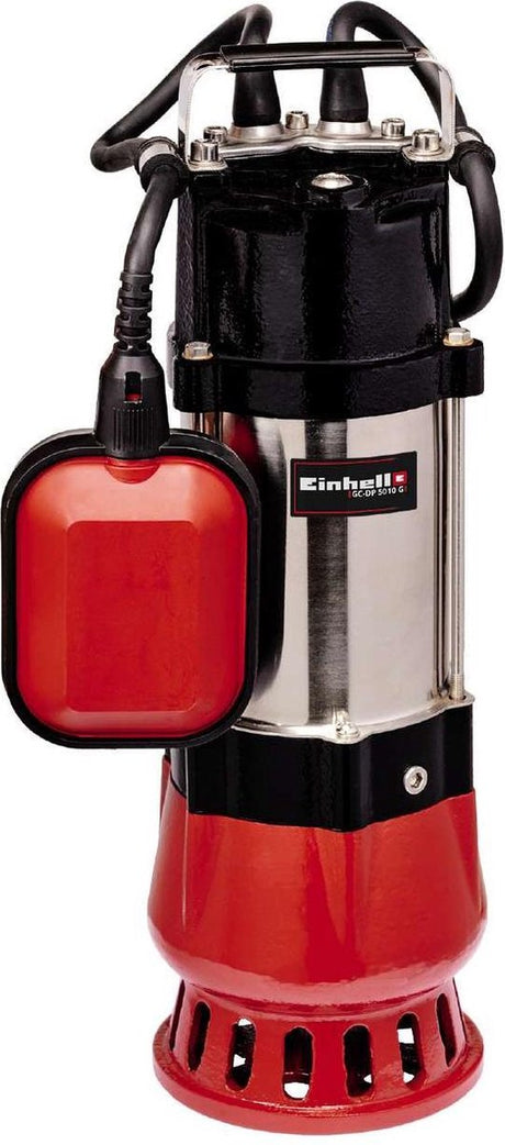 Pompe à eau sale électrique Einhell GC-DP 5010 g - 500 W - 12000 l h - saleté jusqu'à ø10 mm - interrupteur à flotteur réglable en continu - incl. raccord de tuyau universel