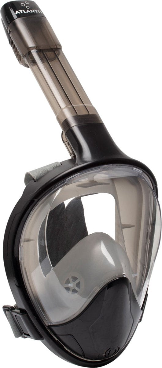 Masque de plongée Atlantis 3.0 - lunettes de plongée - tuba - ensemble de tuba - masque complet - adultes - gris noir - s m