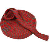 Creativ company tube tricoté circulaire, l: 30 mm, Noël rouge gris, 10 m 1 rouleau