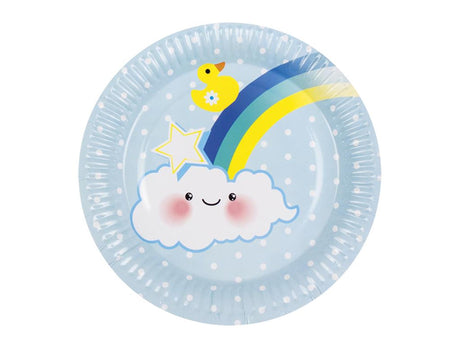 Boland assiettes jetables bébé garçon pack de 6 pièces 23cm