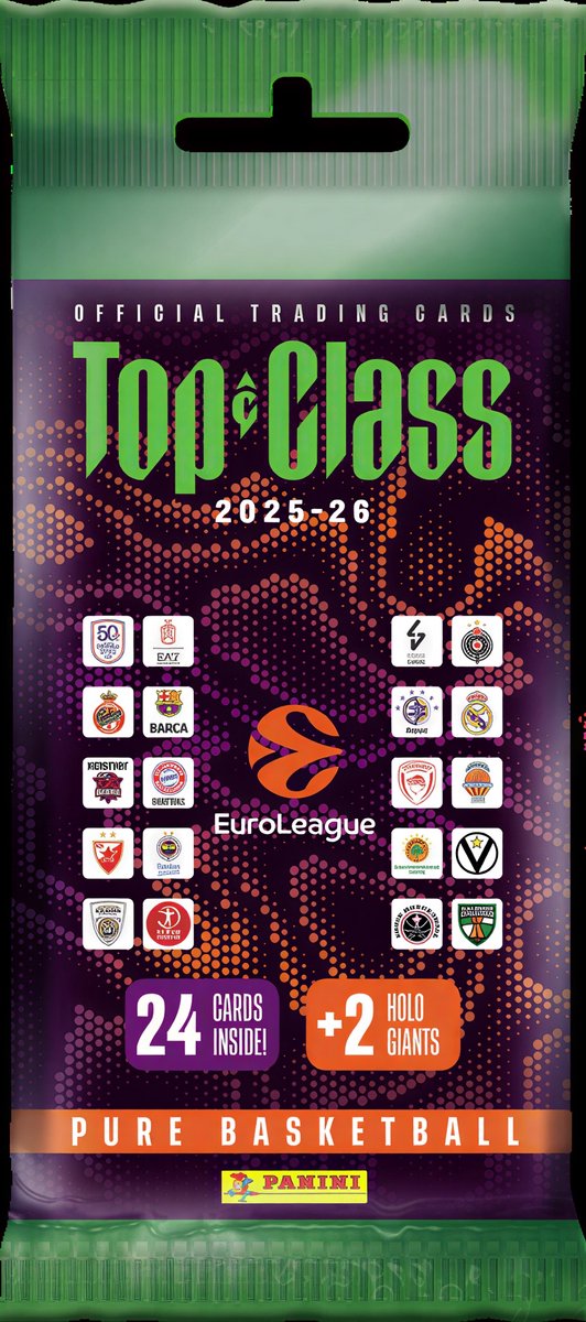 Panini - euro league top class 2025 2026 tc - fat pack