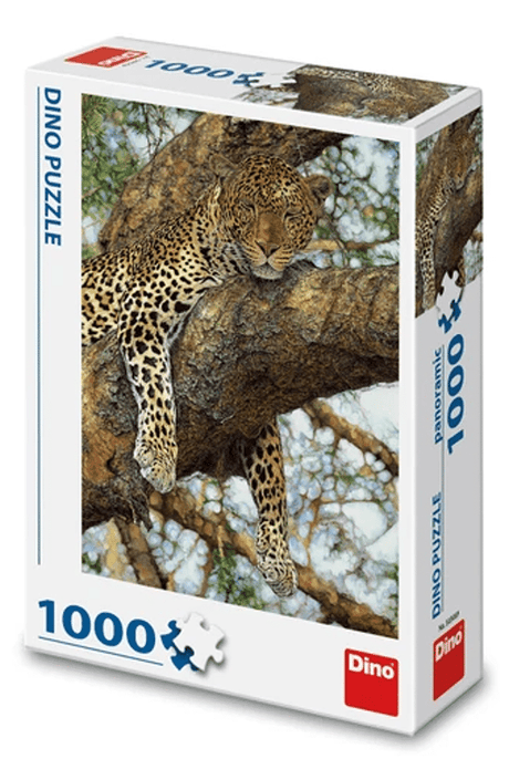 Dinotoys Puzzle dinosaure d'un tigre dans l'arbre - 1000 pièces