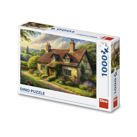 Dinotoys Puzzle dinosaure d'une maison de campagne anglaise - 1000 pièces