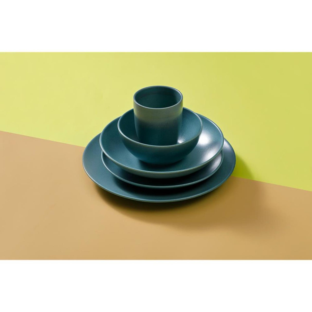 Assiette à spiritueux Mammoth 21,5cm vert 6 pièces