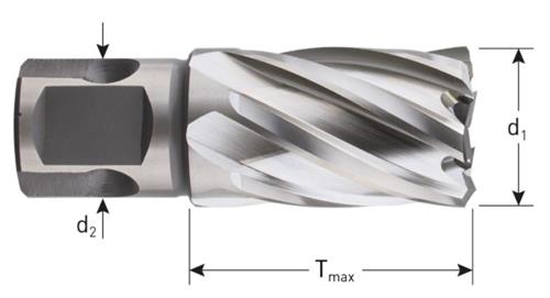 Rotec carottier hss-xe silver-line 26,0mm sl30