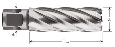 Rotec carottier hss-xe silver-line 12,0mm sl55