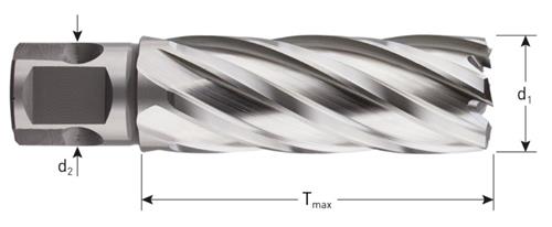 Rotec carottier hss-xe silver-line 28,0mm sl55