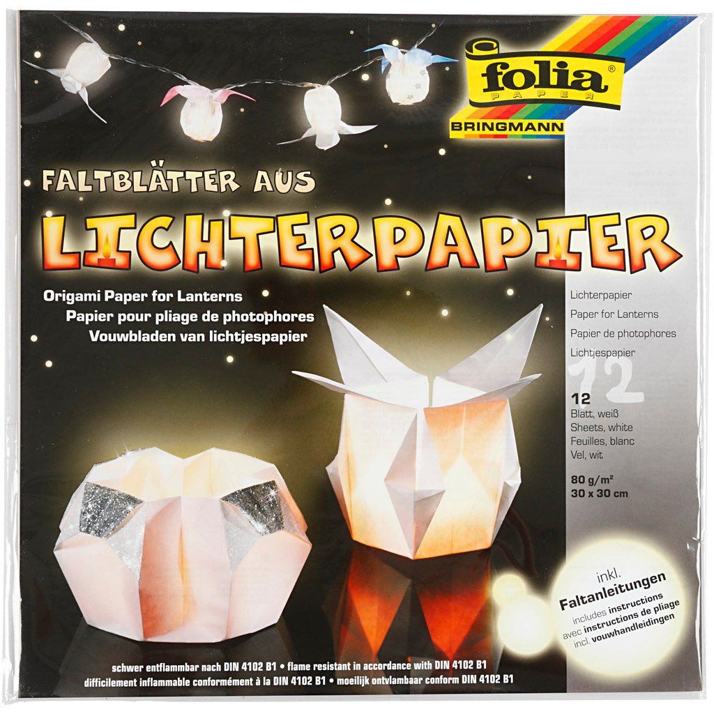 Creativ Company Lantern Paper White, 30x30cm