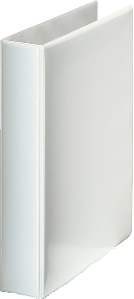 Classeur à anneaux panoramique Esselte essentials a4 - 4 anneaux - largeur de dos de 62 mm - capacité de 380 feuilles - blanc
