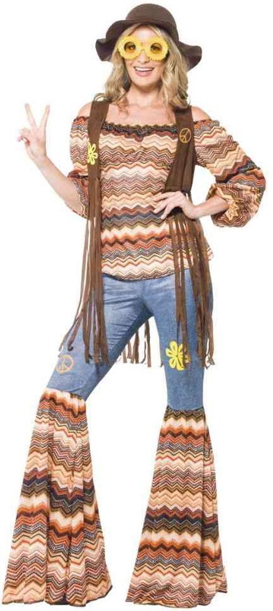 Vegaoo Costume de Déguisement Hippie Harmonie pour Femme - Déguisement - Moyen