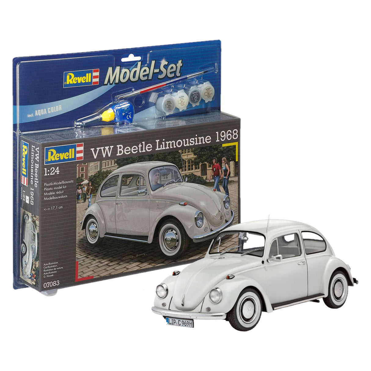Ensemble de modèles Revell - Volkswagen Beetle Limousine 68