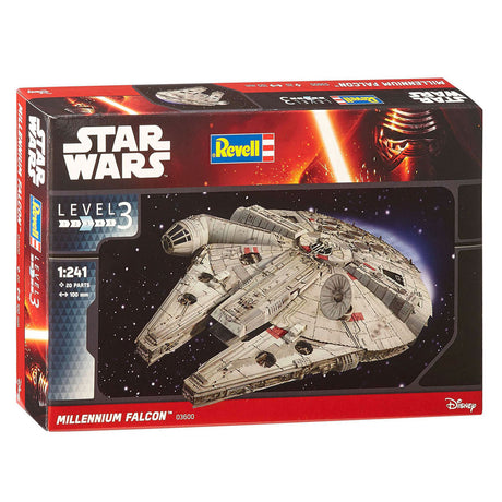 Revell kit de construction de maquettes voyage dans l'espace - 03600 Star Wars Faucon Millenium en plastique - 1:241 - modélisme