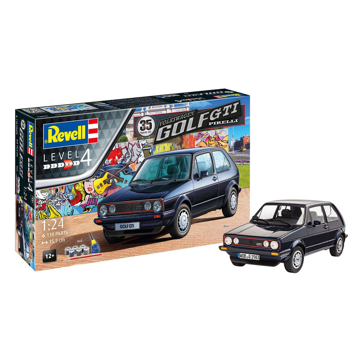 Ensemble de cadeaux Revell Volkswagen Golf GTI Pirelli Construction du modèle